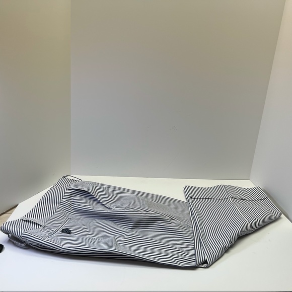 Julie Mitchell Urban Collection Capri Blue and White Stripe Pants Size 4 - Picture 4 of 12